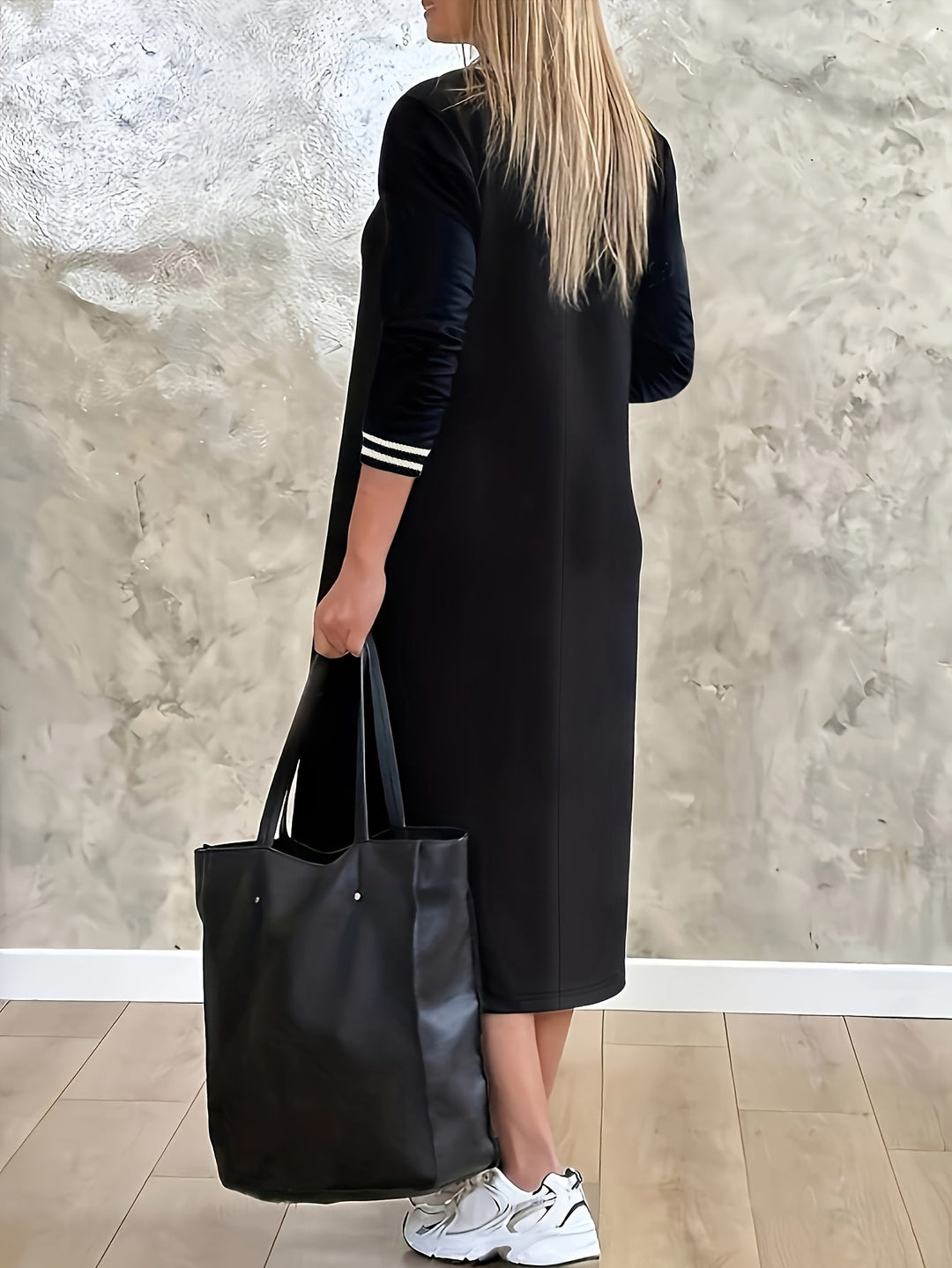 Midi-Sommerkleid Damen mit V-Ausschnitt - Divine 3