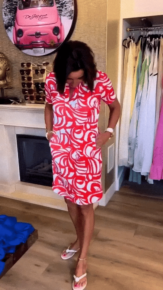 Midi Zomerjurk Dames | Levendige Print & Veelzijdige Dagse Stijl