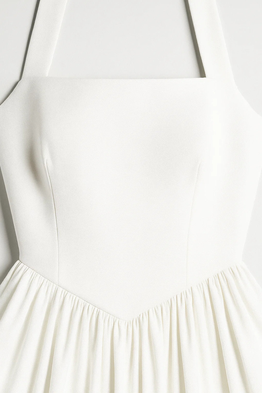 Midi jurk Dames | Halternek & Volle A-lijn Rok