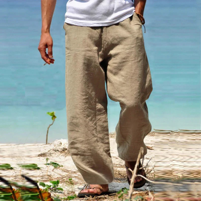 Milan | Linnen Broek Mannen – Casual Zomerbroek voor Stijlvolle Comfort 0