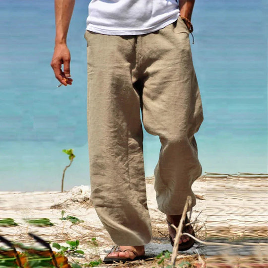 Milan | Linnen Broek Mannen – Casual Zomerbroek voor Stijlvolle Comfort 0