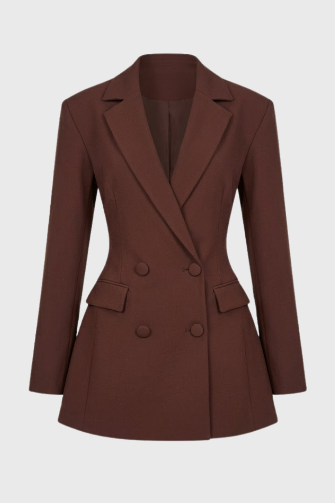 Mini Jurk Dames | Getailleerde Blazersnit & Diepe V-hals