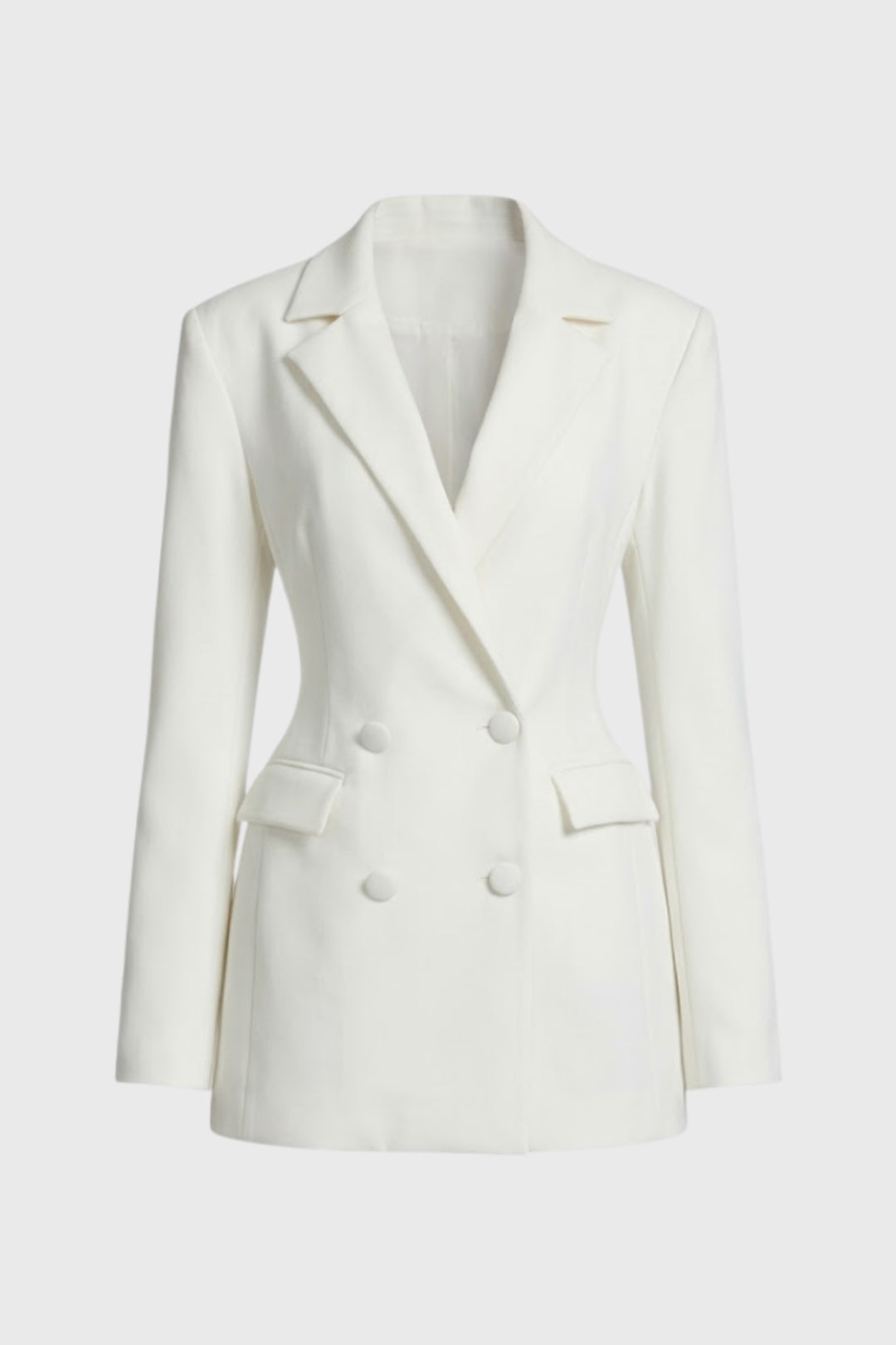 Mini Jurk Dames | Getailleerde Blazersnit & Diepe V-hals