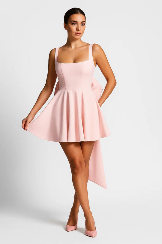Mini Jurk Dames - Volumineuze A-lijn met Sleeprok | Chique 5