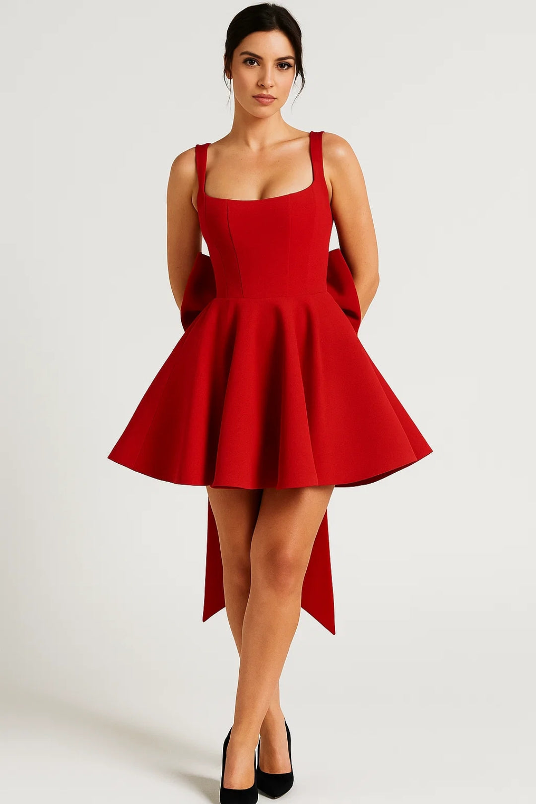 Mini Jurk Dames - Volumineuze A-lijn met Sleeprok | Chique 6