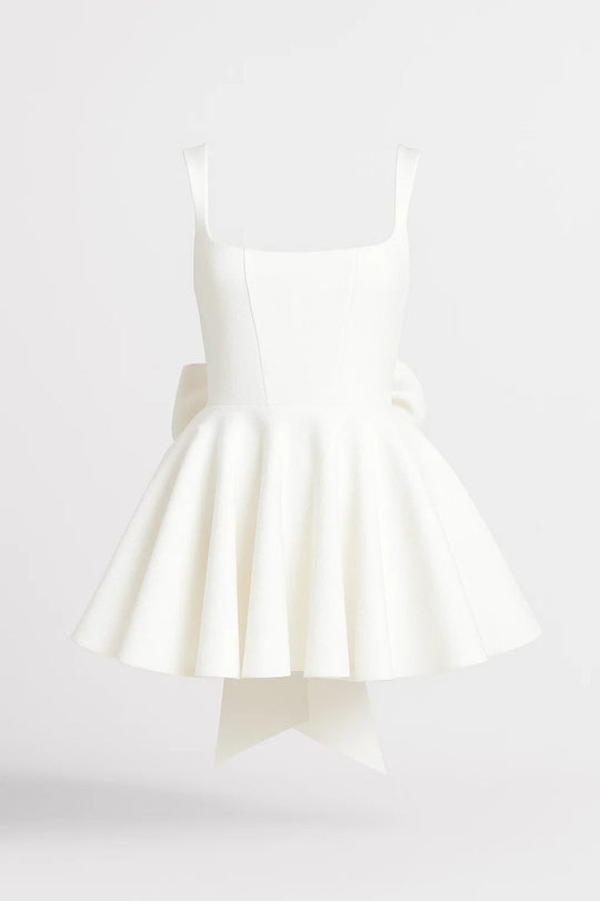 Mini Jurk Dames - Volumineuze A-lijn met Sleeprok | Chique 1