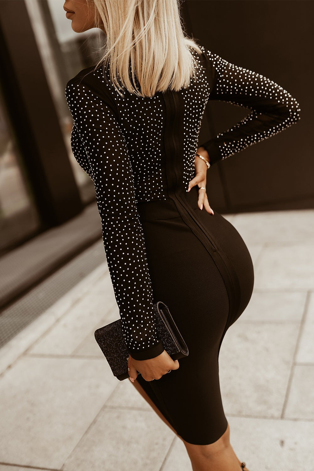 Mini-Partykleid Damen mit Langen Ärmeln - Luxarie 5