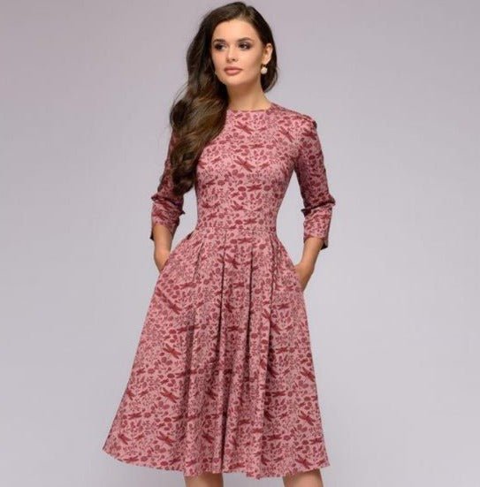 Mini-Sommerkleid Damen mit Blumenprint - Olivia