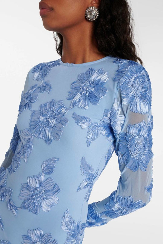 Mini-Sommerkleid Damen mit Blumenstickerei - Isabella 6