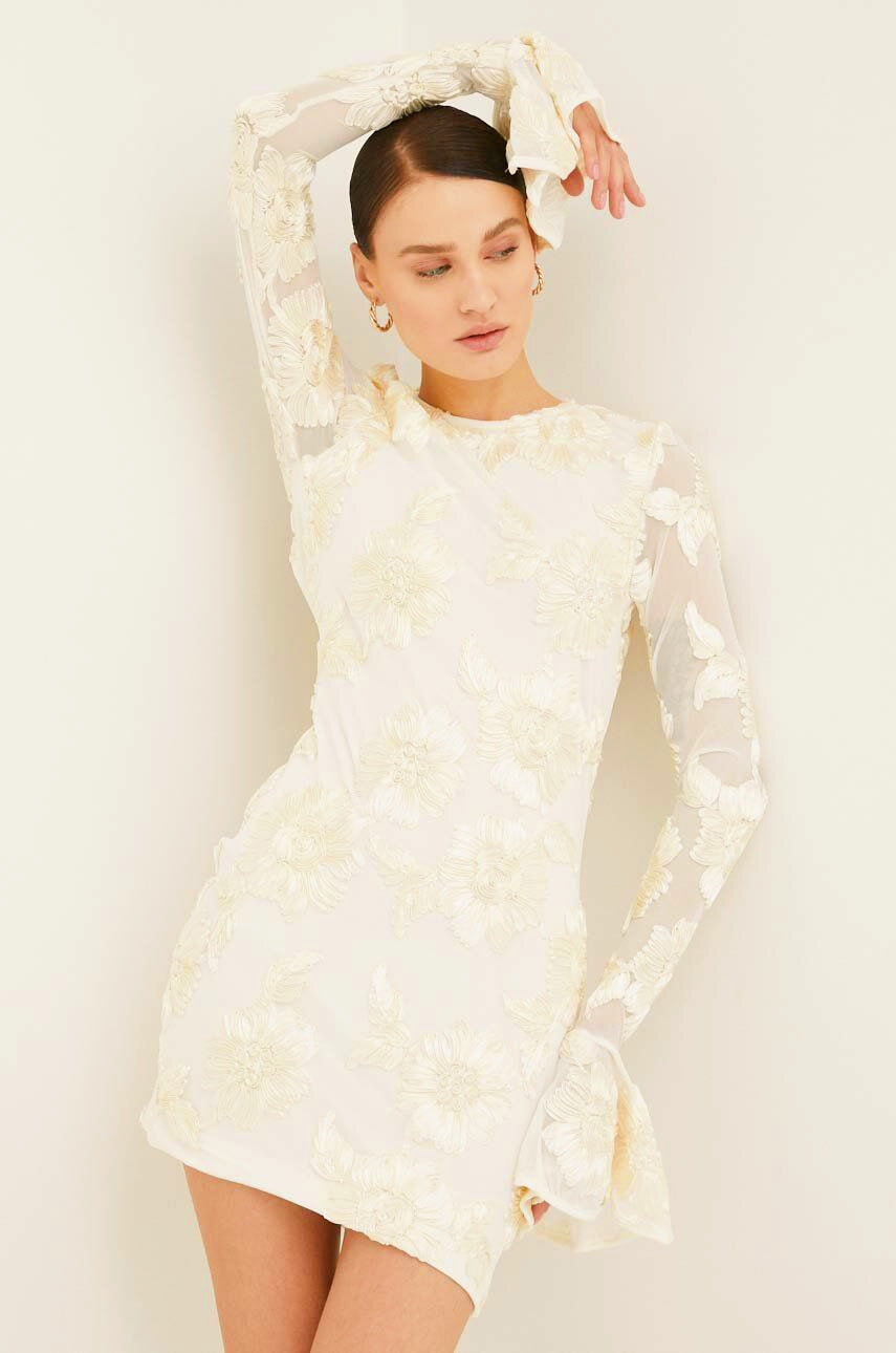 Mini-Sommerkleid Damen mit Blumenstickerei - Isabella 1