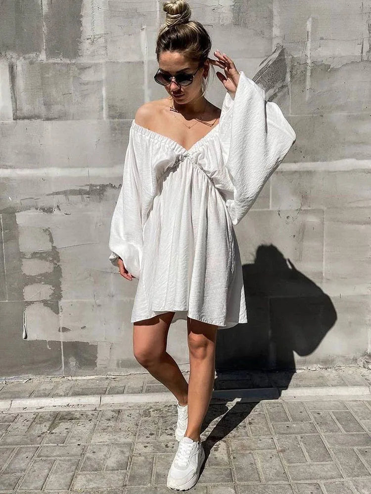 Mini-Sommerkleid Damen mit Langen Ärmeln - Sadie 10