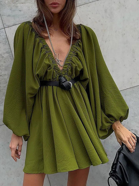 Mini-Sommerkleid Damen mit Langen Ärmeln - Sadie 17