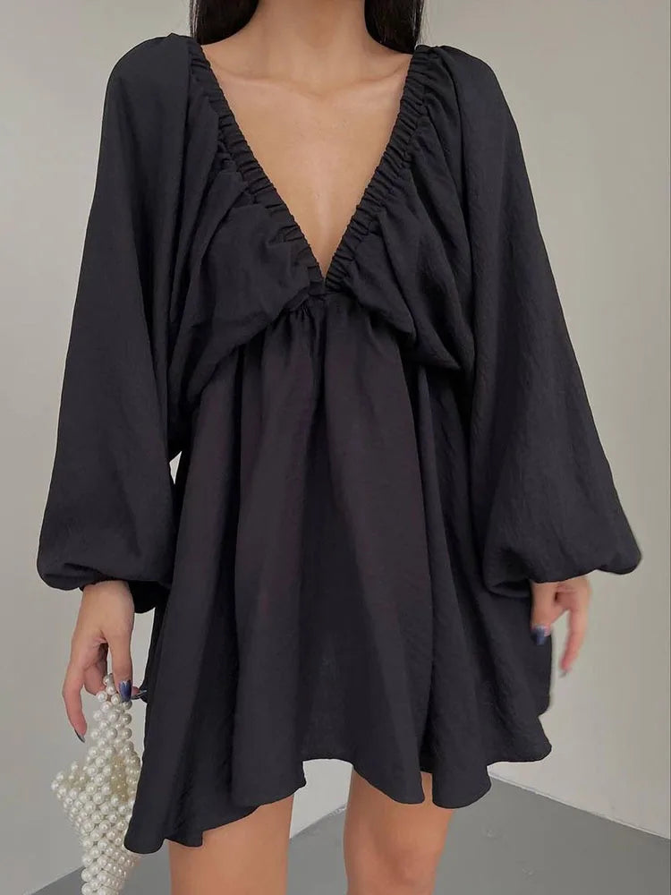 Mini-Sommerkleid Damen mit Langen Ärmeln - Sadie 9