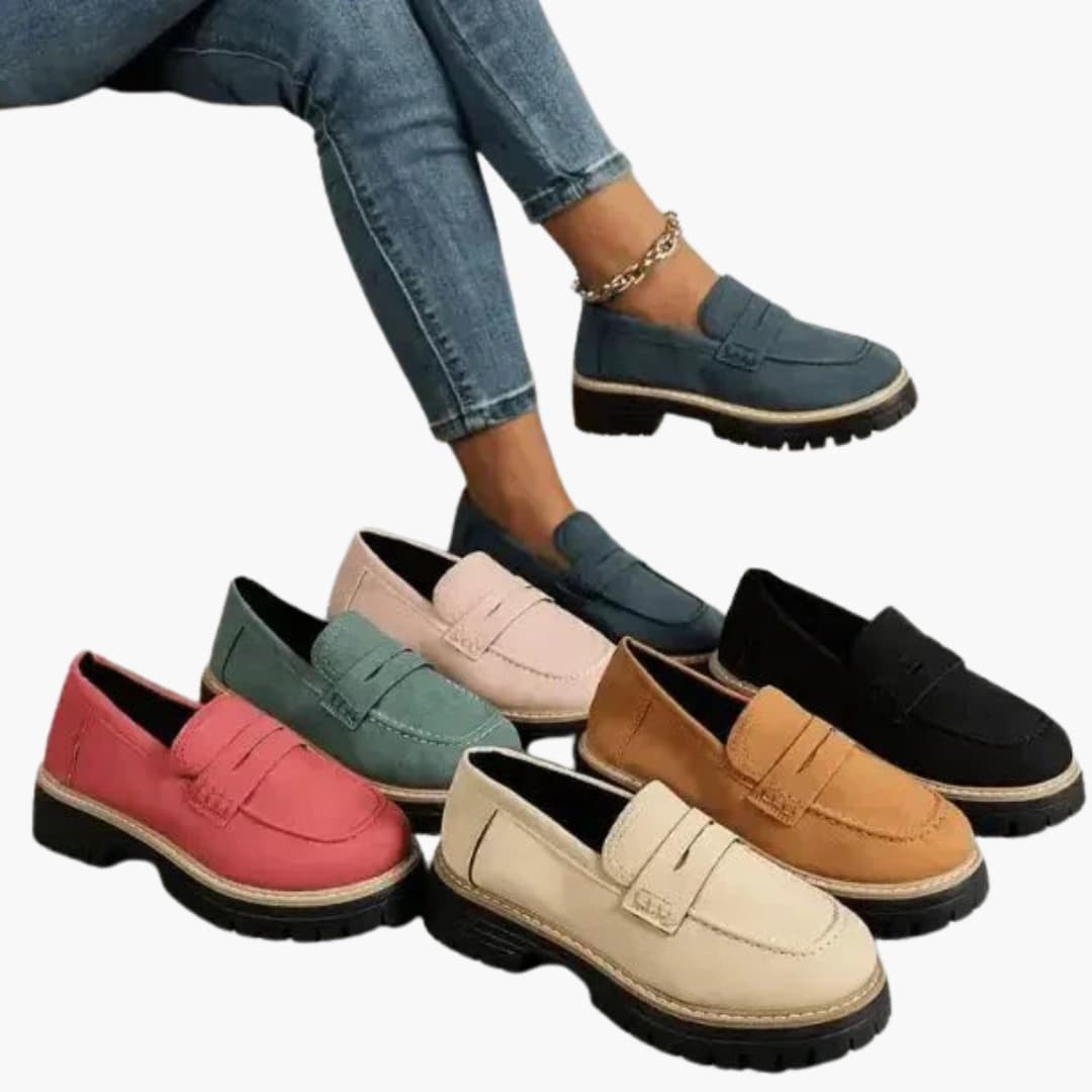 Mocassins Dames | Dikke Zool & Klassiek Slip-On Design