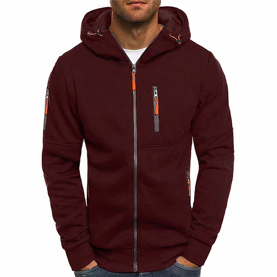 Modieuze hoodie met ritssluiting - Markus 6