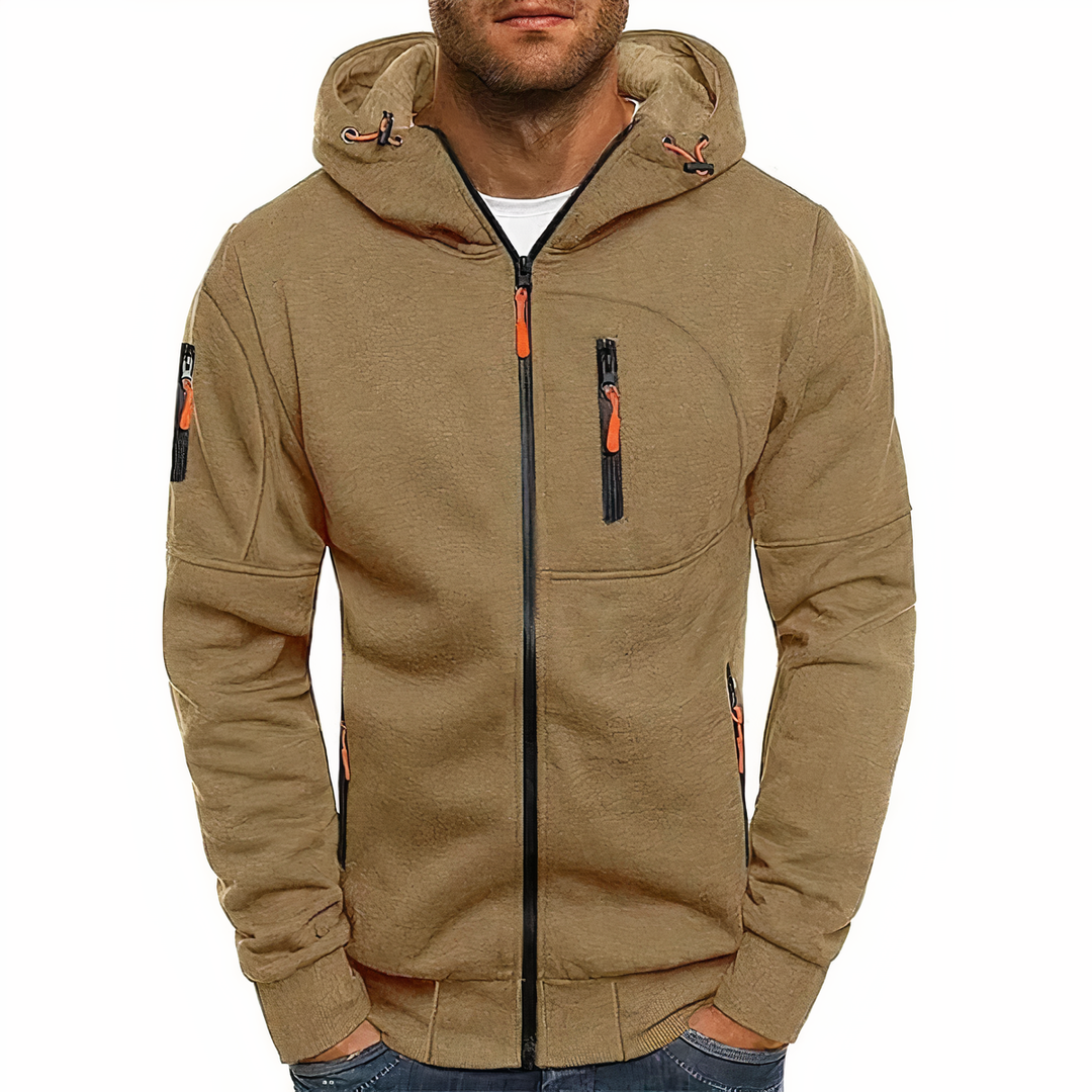 Modieuze hoodie met ritssluiting - Markus 8
