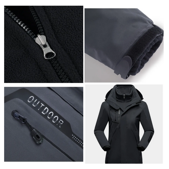 3-in-1 Outdoorjas Dames | Water- en Winddicht 7