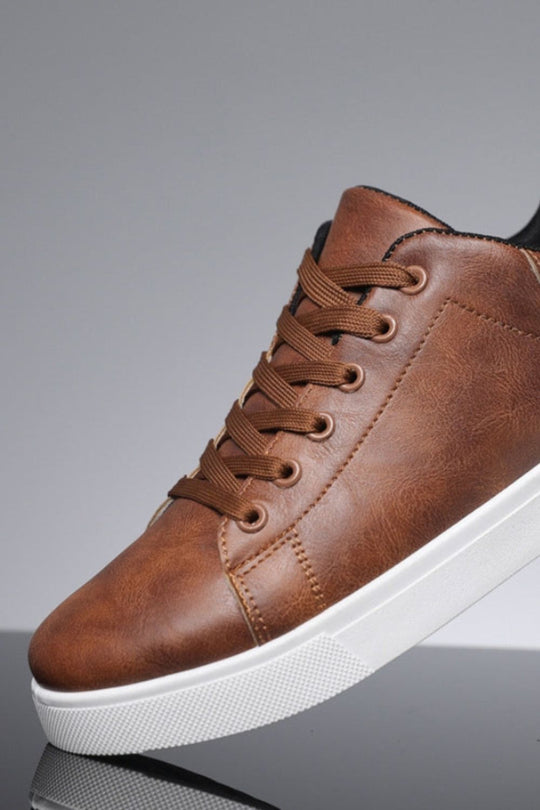 Herren Sneaker Schnürung Kontrastsohle Freizeitschuh Alltag 6