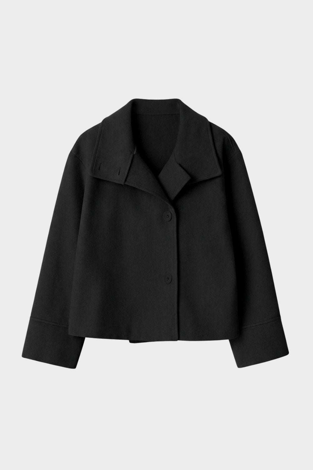 Kurze Jacke Damen | Reverskragen & Knopfleiste 1