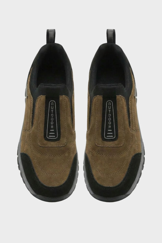 Herren Slip-On Sneaker Profilsohle Elastikeinsatz Komfort 6
