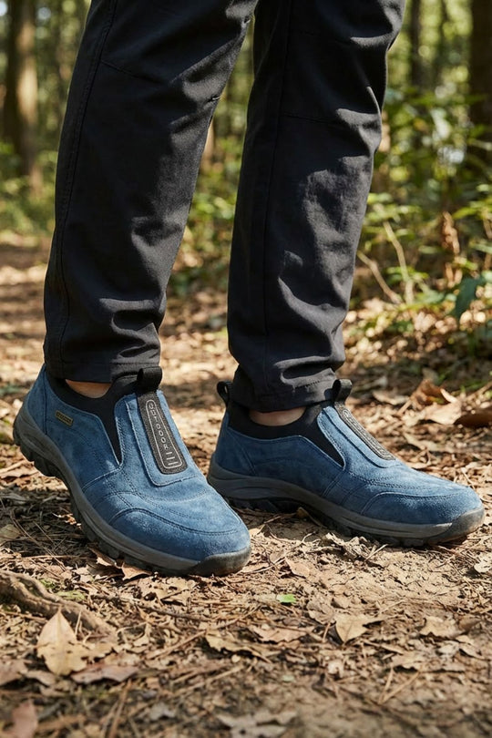 Herren Slip-On Sneaker Profilsohle Elastikeinsatz Komfort 4