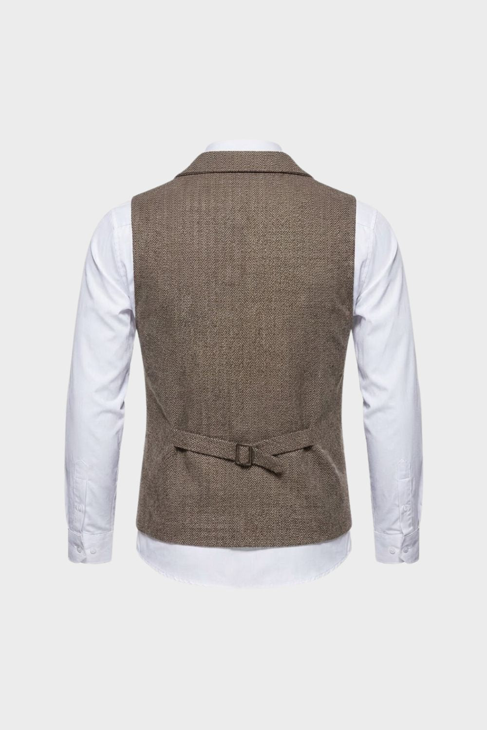 Herren Anzugweste Knopfleiste Taschen Slim Fit Weste 2
