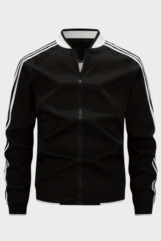 Herren Trainingsjacke Stehkragen Reißverschluss Sportjacke 6