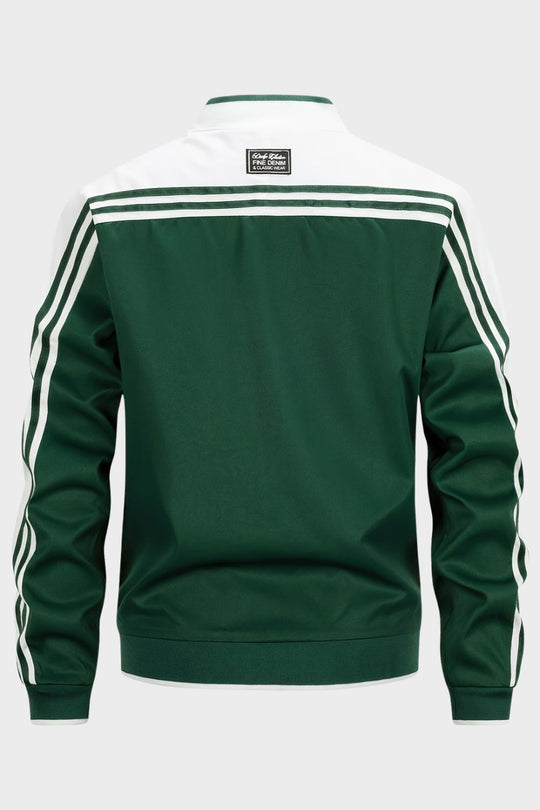 Herren Trainingsjacke Stehkragen Reißverschluss Sportjacke 2
