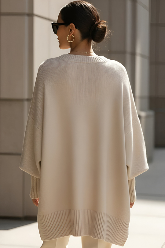 Nari™ | Elegante Oversized Gebreide Trui 4