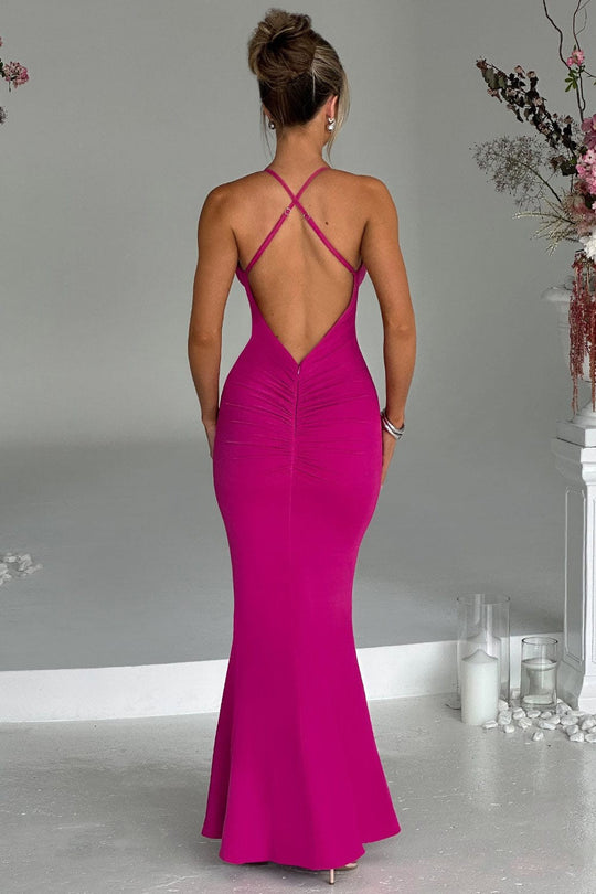 Neckholder-Maxi-Partykleid Damen - Armelia 3