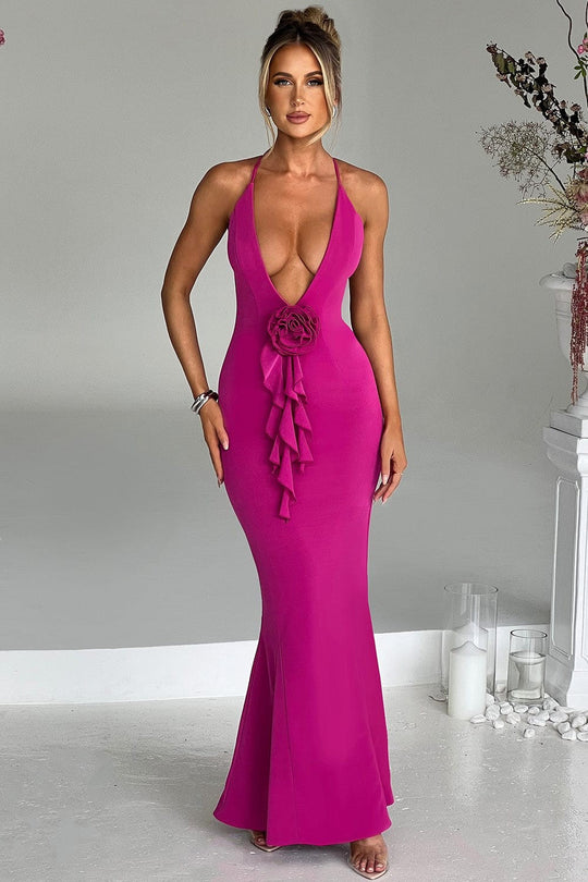 Neckholder-Maxi-Partykleid Damen - Armelia 5