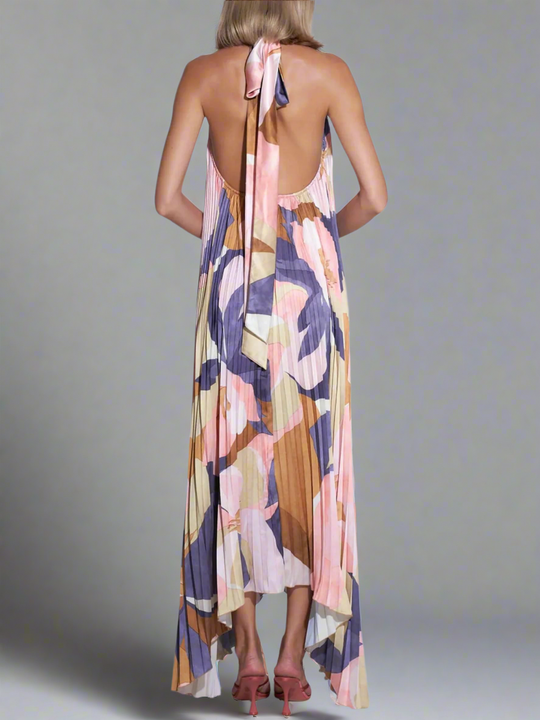 Neckholder-Maxi-Sommerkleid Damen - Janella 2