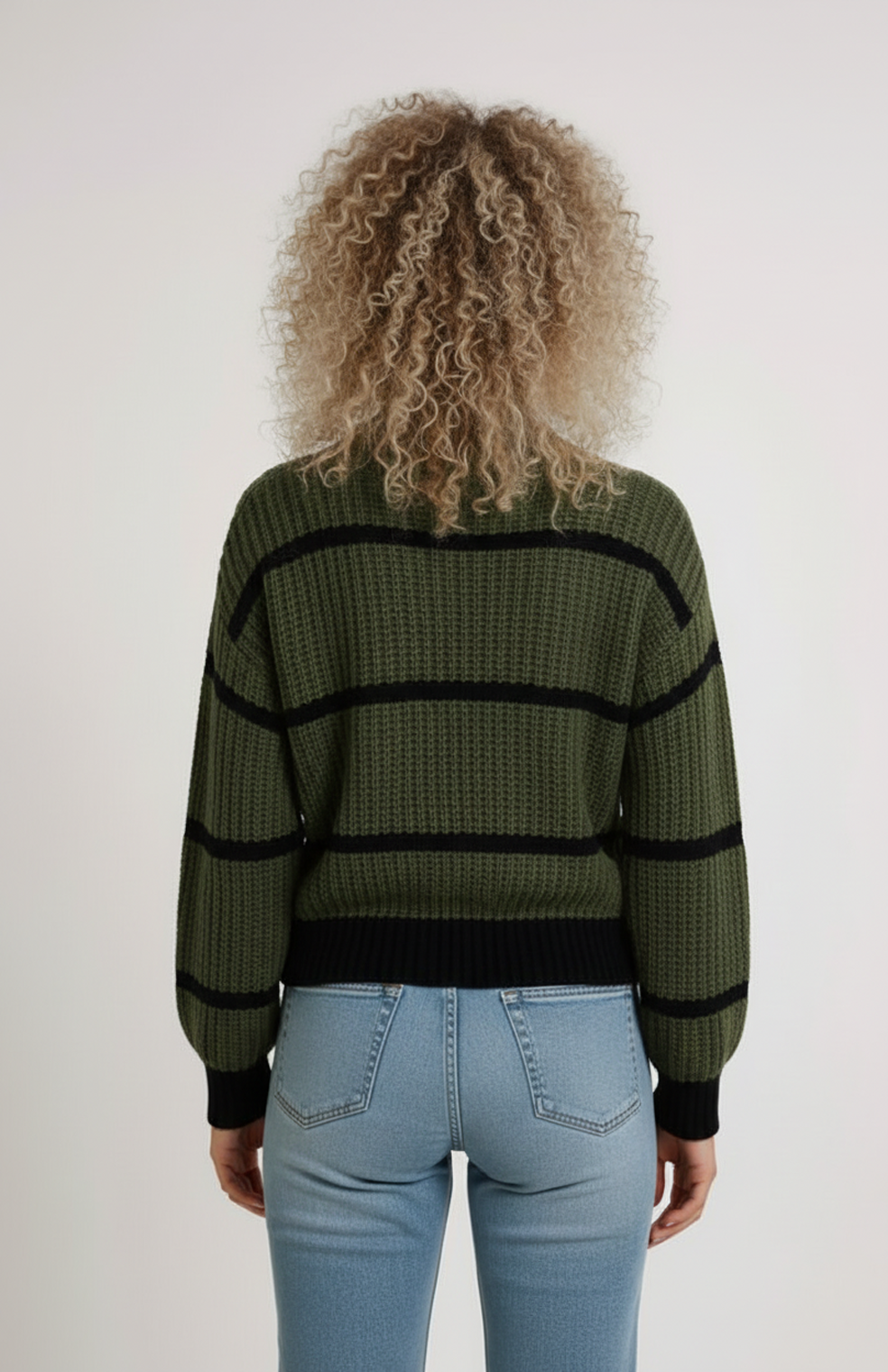 Nerina Dames Coltrui | Losse Pasvorm | Gestreept Design | Geribde Structuur 4