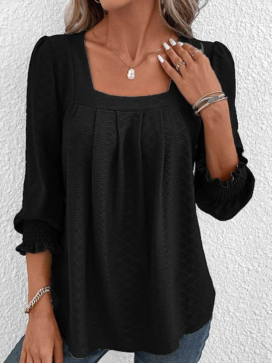 Nicole | Casual katoenen blouse met V-hals 2