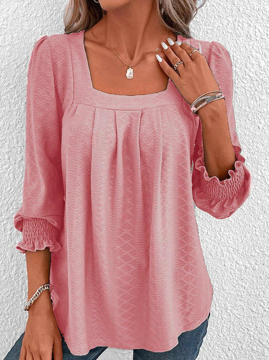 Nicole | Casual katoenen blouse met V-hals 3