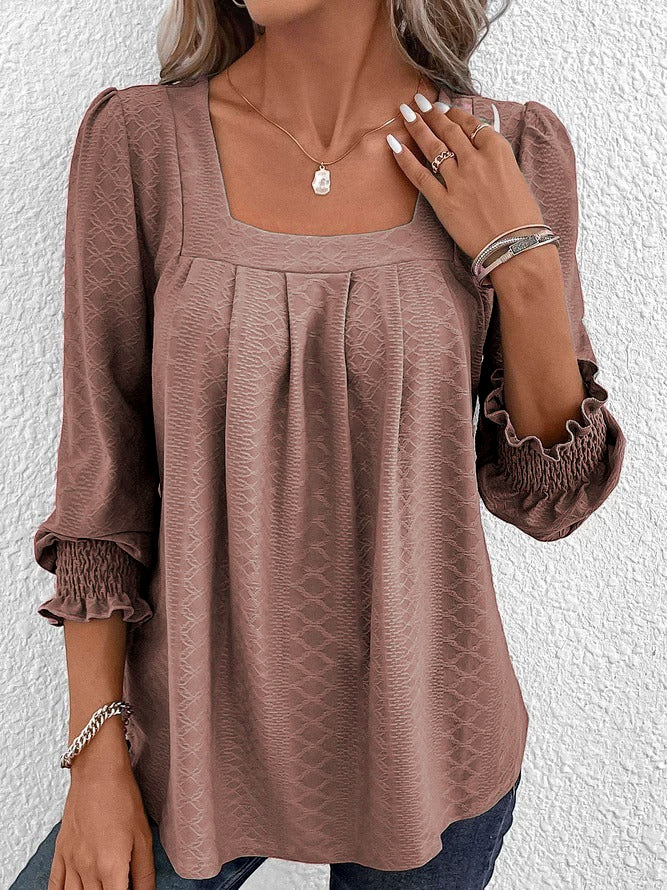 Nicole | Casual katoenen blouse met V-hals 4