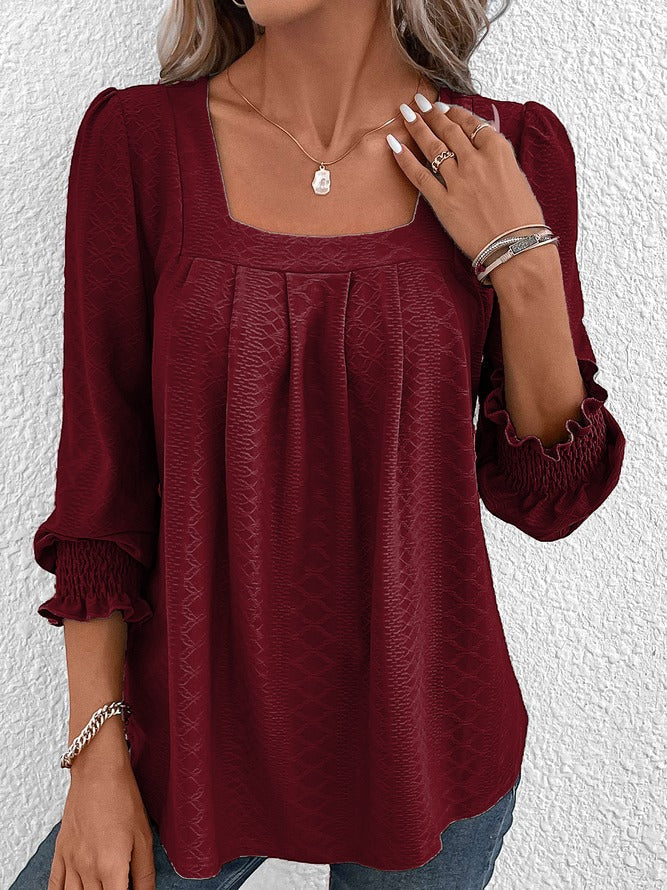 Nicole | Casual katoenen blouse met V-hals 6