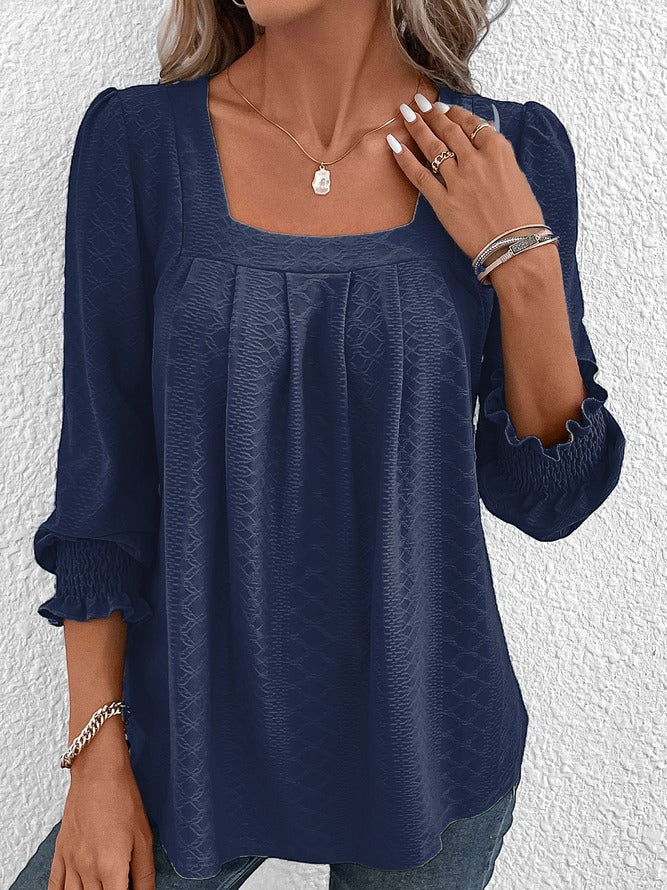 Nicole | Casual katoenen blouse met V-hals 7