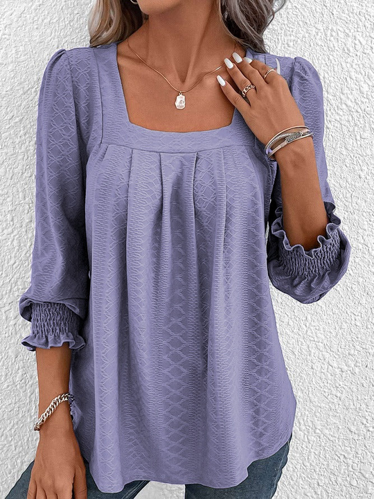 Nicole | Casual katoenen blouse met V-hals 8
