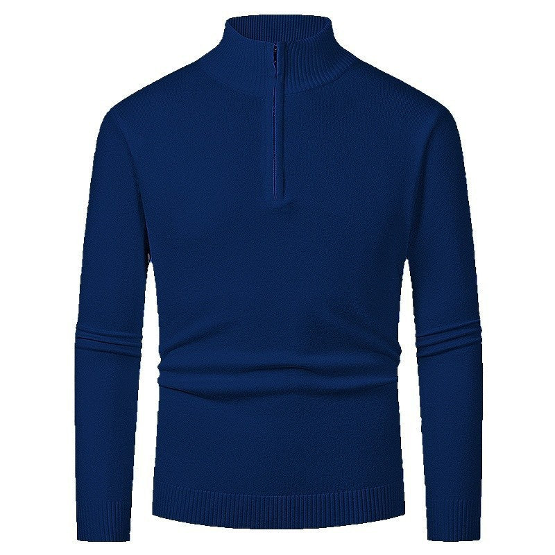 Half-Zip-Pullover Herren | Stehkragen & Rippbündchen