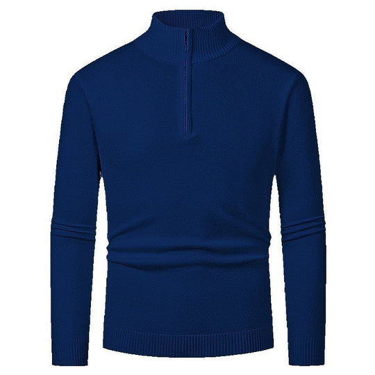 Half-Zip-Pullover Herren | Stehkragen & Rippbündchen