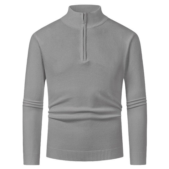 Half-Zip-Pullover Herren | Stehkragen & Rippbündchen