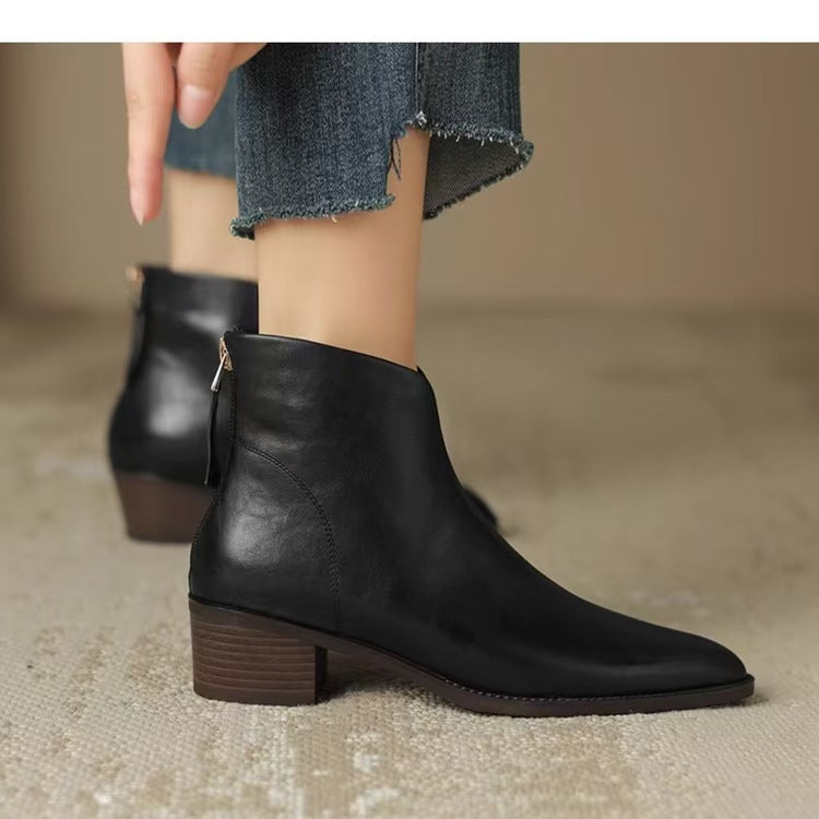 Chelsea Stiefeletten Damen | Spitze Silhouette & Blockabsatz