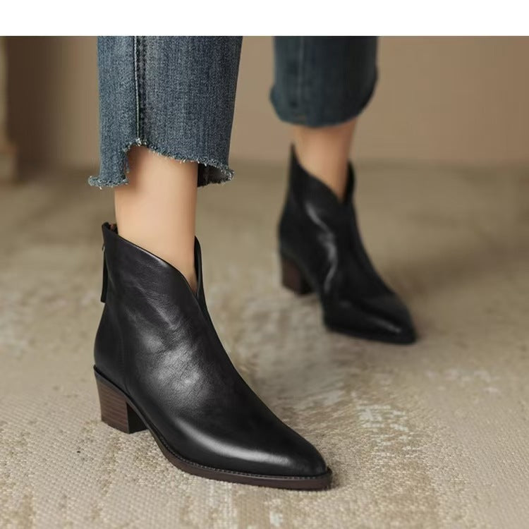Chelsea Stiefeletten Damen | Spitze Silhouette & Blockabsatz