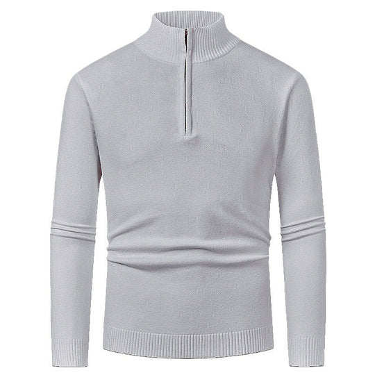 Half-Zip-Pullover Herren | Stehkragen & Rippbündchen