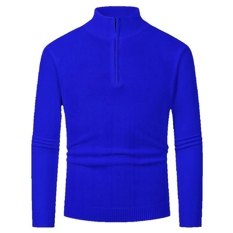 Half-Zip-Pullover Herren | Stehkragen & Rippbündchen