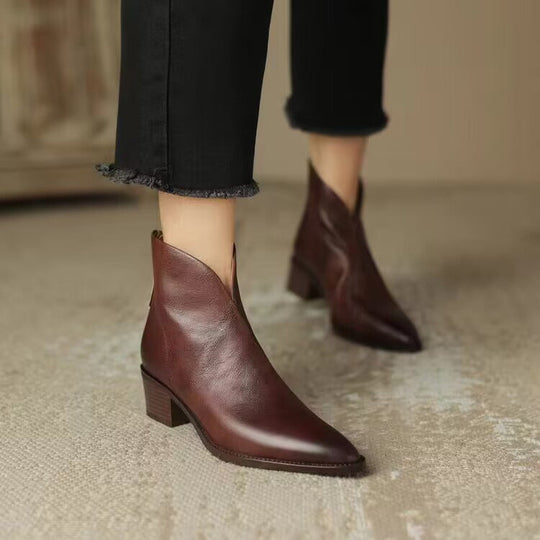 Chelsea Stiefeletten Damen | Spitze Silhouette & Blockabsatz