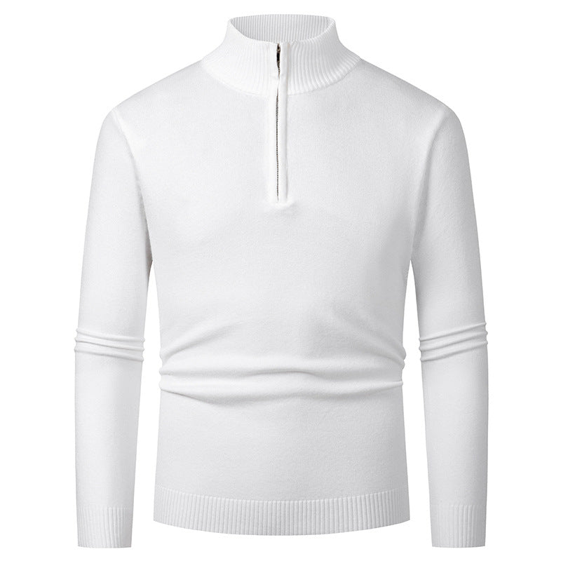 Half-Zip-Pullover Herren | Stehkragen & Rippbündchen