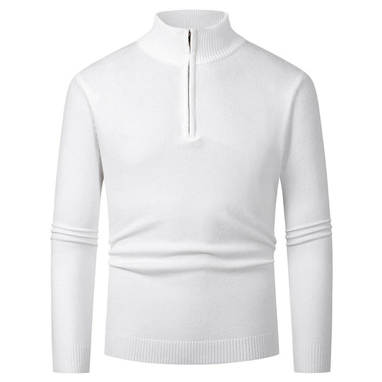 Half-Zip-Pullover Herren | Stehkragen & Rippbündchen