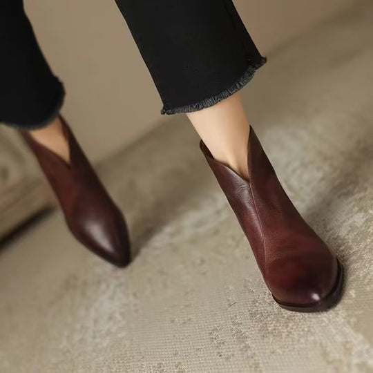 Chelsea Stiefeletten Damen | Spitze Silhouette & Blockabsatz